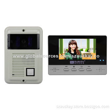 Video Door Phone, IR Night Vision Outdoor Camera, 4.3-inch TFT Indoor Monitor w/Competitive Price